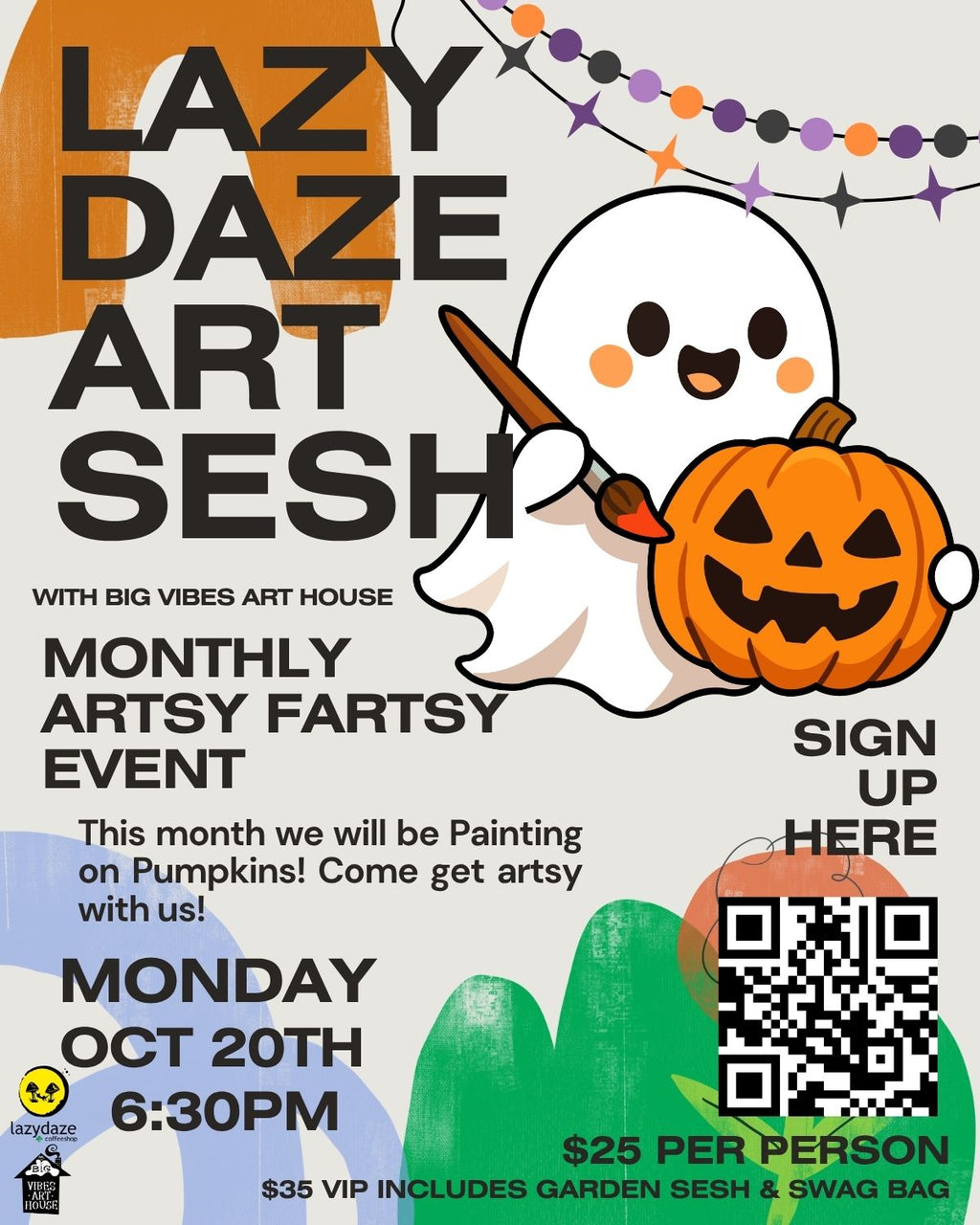 Lazy Daze Art Night: Pumpkin Painting