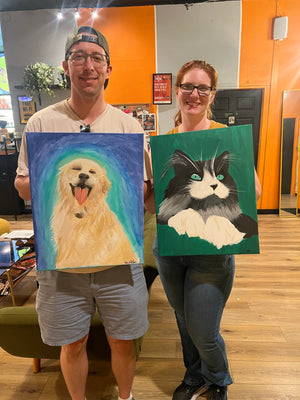 Paint Your Pet at Retro Sips and Brews Oct 10th