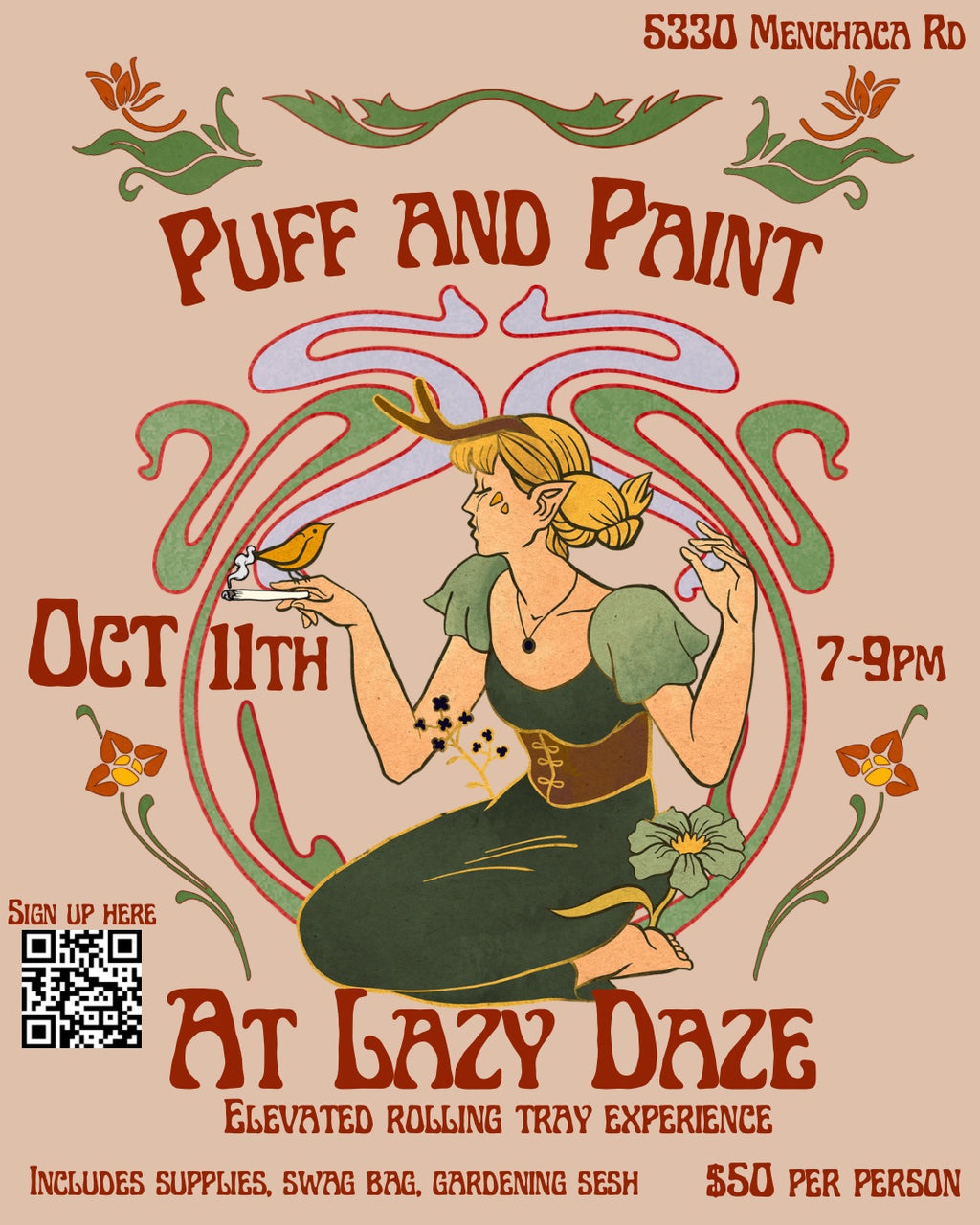 Puff & Paint at Lazy Daze ATX
