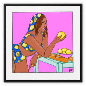 When Life Hands You Lemons Framed Canvas