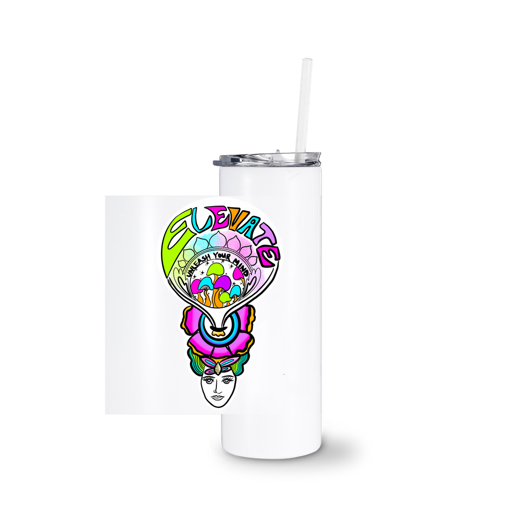 “Unleash Your Mind” Tumbler With Straw