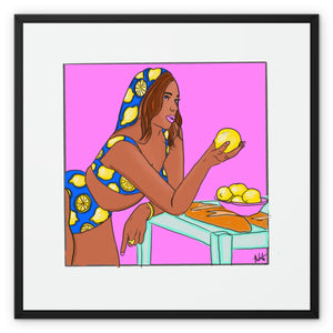 When Life Hands You Lemons Framed Canvas