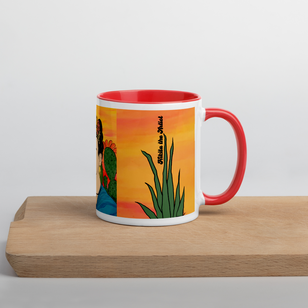 Frida’s Nopales Mug with Color