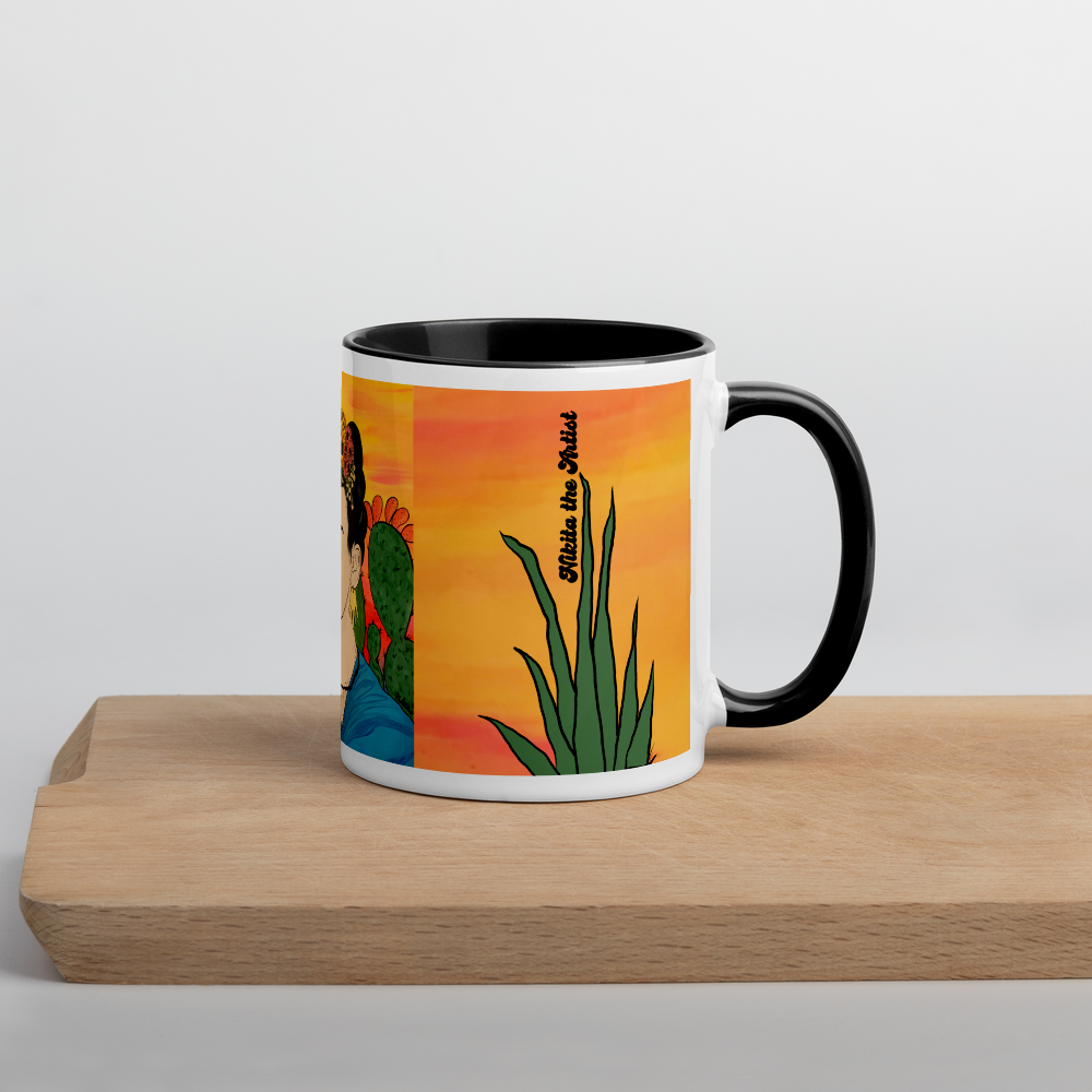 Frida’s Nopales Mug with Color